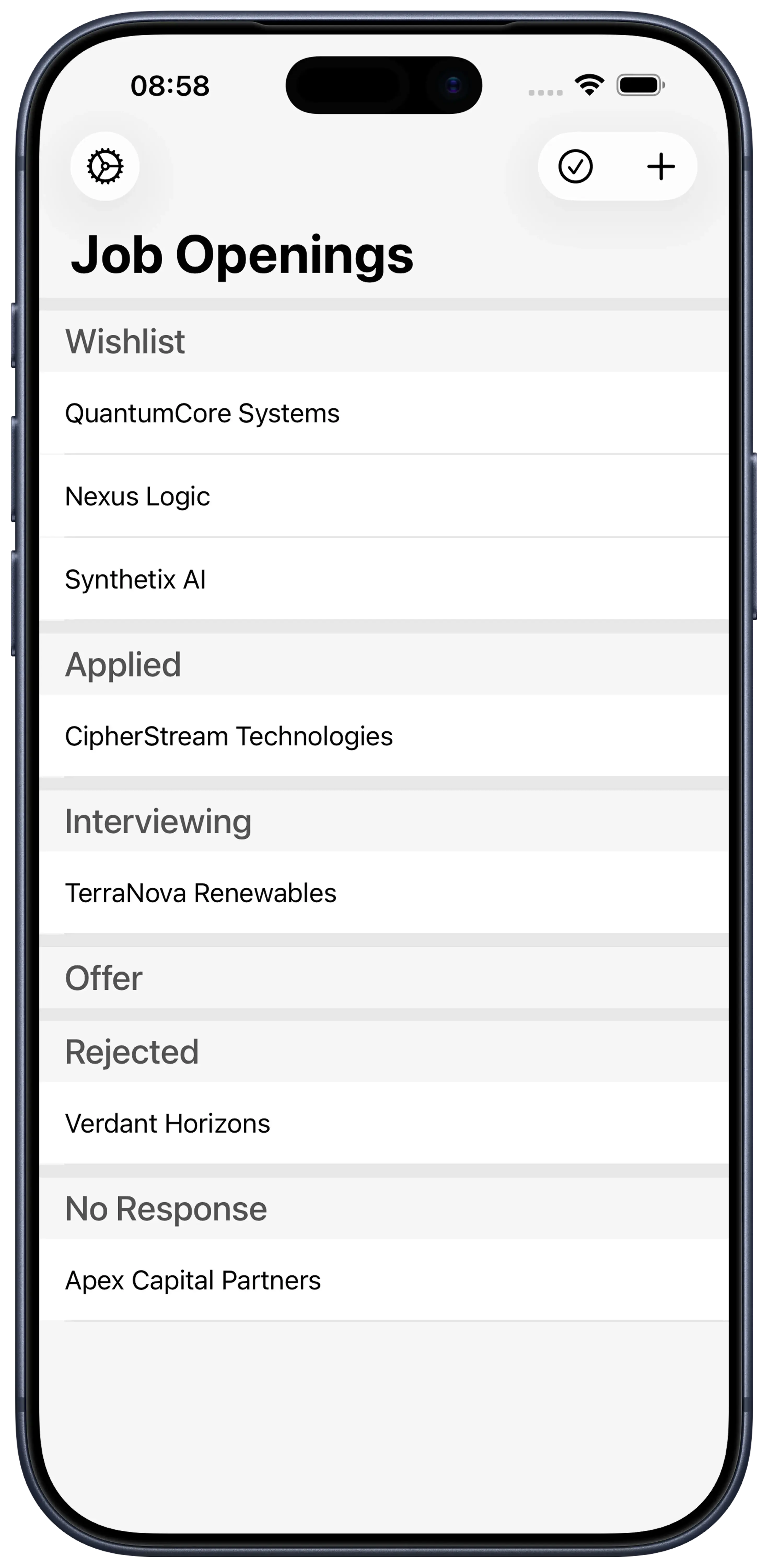 Job Openings List